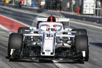 World © Octane Photographic Ltd. Formula 1 – Winter Test 2. Alfa Romeo Sauber F1 Team C37 – Charles Leclerc. Circuit de Barcelona-Catalunya, Spain. Wednesday 7th March 2018.