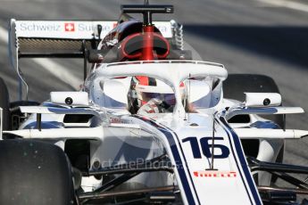 World © Octane Photographic Ltd. Formula 1 – Winter Test 2. Alfa Romeo Sauber F1 Team C37 – Charles Leclerc. Circuit de Barcelona-Catalunya, Spain. Wednesday 7th March 2018.