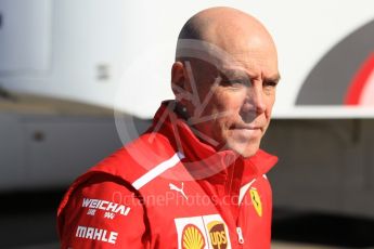 World © Octane Photographic Ltd. Formula 1 – Winter Test 2. Scuderia Ferrari Senior Performance Engineer – Jock Clear. Circuit de Barcelona-Catalunya, Spain. Wednesday 7th March 2018.