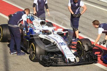 World © Octane Photographic Ltd. Formula 1 – Winter Test 2. Williams Martini Racing FW41 – Sergey Sirotkin. Circuit de Barcelona-Catalunya, Spain. Wednesday 7th March 2018.