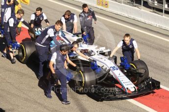 World © Octane Photographic Ltd. Formula 1 – Winter Test 2. Williams Martini Racing FW41 – Sergey Sirotkin. Circuit de Barcelona-Catalunya, Spain. Wednesday 7th March 2018.