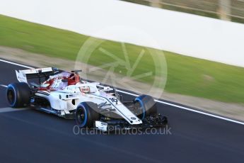 World © Octane Photographic Ltd. Formula 1 – Winter Test 2. Alfa Romeo Sauber F1 Team C37 – Charles Leclerc. Circuit de Barcelona-Catalunya, Spain. Wednesday 7th March 2018.