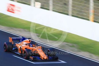 World © Octane Photographic Ltd. Formula 1 – Winter Test 2. McLaren MCL33 – Fernando Alonso. Circuit de Barcelona-Catalunya, Spain. Wednesday 7th March 2018.