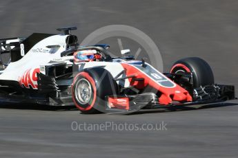 World © Octane Photographic Ltd. Formula 1 – Winter Test 2. Haas F1 Team VF-18 – Romain Grosjean. Circuit de Barcelona-Catalunya, Spain. Wednesday 7th March 2018.