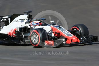 World © Octane Photographic Ltd. Formula 1 – Winter Test 2. Haas F1 Team VF-18 – Romain Grosjean. Circuit de Barcelona-Catalunya, Spain. Wednesday 7th March 2018.