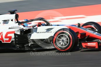 World © Octane Photographic Ltd. Formula 1 – Winter Test 2. Haas F1 Team VF-18 – Romain Grosjean. Circuit de Barcelona-Catalunya, Spain. Wednesday 7th March 2018.