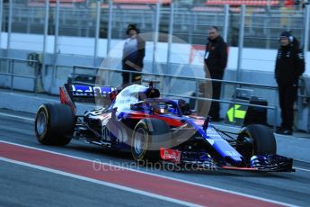 World © Octane Photographic Ltd. Formula 1 – Winter Test 2. Scuderia Toro Rosso STR13 – Brendon Hartley. Circuit de Barcelona-Catalunya, Spain. Wednesday 7th March 2018.