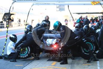 World © Octane Photographic Ltd. Formula 1 – Winter Test 2. Mercedes AMG Petronas Motorsport AMG F1 W09 EQ Power+ - Lewis Hamilton. Circuit de Barcelona-Catalunya, Spain. Wednesday 7th March 2018.