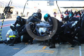 World © Octane Photographic Ltd. Formula 1 – Winter Test 2. Mercedes AMG Petronas Motorsport AMG F1 W09 EQ Power+ - Lewis Hamilton. Circuit de Barcelona-Catalunya, Spain. Wednesday 7th March 2018.