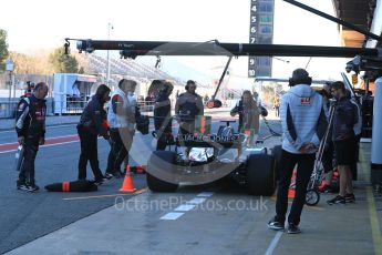 World © Octane Photographic Ltd. Formula 1 – Winter Test 2. Haas F1 Team VF-18 – Romain Grosjean. Circuit de Barcelona-Catalunya, Spain. Wednesday 7th March 2018.