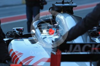 World © Octane Photographic Ltd. Formula 1 – Winter Test 2. Haas F1 Team VF-18 – Romain Grosjean. Circuit de Barcelona-Catalunya, Spain. Wednesday 7th March 2018.