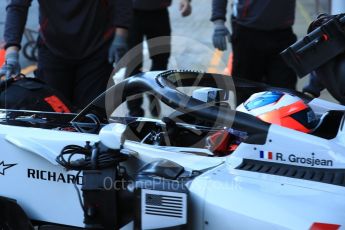 World © Octane Photographic Ltd. Formula 1 – Winter Test 2. Haas F1 Team VF-18 – Romain Grosjean. Circuit de Barcelona-Catalunya, Spain. Wednesday 7th March 2018.