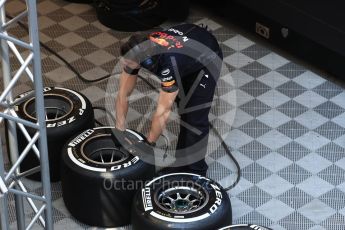 World © Octane Photographic Ltd. Formula 1 – Winter Test 2. Aston Martin Red Bull Racing TAG Heuer RB14 tyres. Circuit de Barcelona-Catalunya, Spain. Wednesday 7th March 2018.