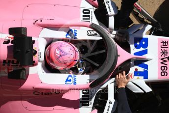 World © Octane Photographic Ltd. Formula 1 – Winter Test 2. Sahara Force India VJM11 - Esteban Ocon. Circuit de Barcelona-Catalunya, Spain. Wednesday 7th March 2018.