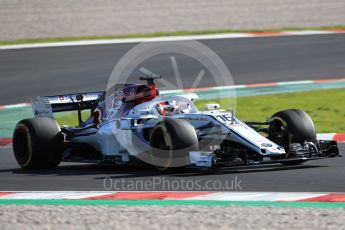 World © Octane Photographic Ltd. Formula 1 – Winter Test 2. Alfa Romeo Sauber F1 Team C37 – Charles Leclerc. Circuit de Barcelona-Catalunya, Spain. Wednesday 7th March 2018.