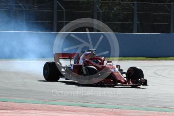 World © Octane Photographic Ltd. Formula 1 – Winter Test 2. Scuderia Ferrari SF71-H – Kimi Raikkonen. Circuit de Barcelona-Catalunya, Spain. Wednesday 7th March 2018.