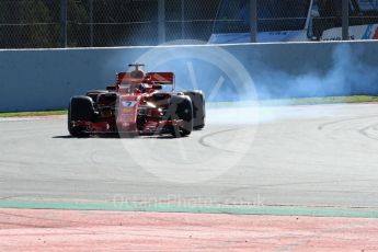 World © Octane Photographic Ltd. Formula 1 – Winter Test 2. Scuderia Ferrari SF71-H – Kimi Raikkonen. Circuit de Barcelona-Catalunya, Spain. Wednesday 7th March 2018.