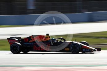 World © Octane Photographic Ltd. Formula 1 – Winter Test 2. Aston Martin Red Bull Racing TAG Heuer RB14 – Daniel Ricciardo. Circuit de Barcelona-Catalunya, Spain. Wednesday 7th March 2018.