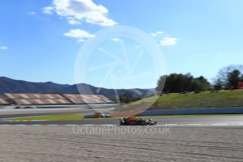 World © Octane Photographic Ltd. Formula 1 – Winter Test 2. Aston Martin Red Bull Racing TAG Heuer RB14 – Daniel Ricciardo. Circuit de Barcelona-Catalunya, Spain. Wednesday 7th March 2018.