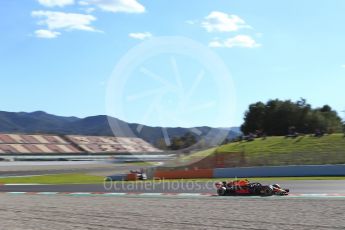 World © Octane Photographic Ltd. Formula 1 – Winter Test 2. Aston Martin Red Bull Racing TAG Heuer RB14 – Daniel Ricciardo. Circuit de Barcelona-Catalunya, Spain. Wednesday 7th March 2018.