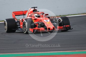 World © Octane Photographic Ltd. Formula 1 – Winter Test 2. Scuderia Ferrari SF71-H – Sebastian Vettel. Circuit de Barcelona-Catalunya, Spain. Thursday 8th March 2018.