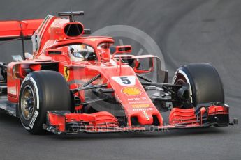 World © Octane Photographic Ltd. Formula 1 – Winter Test 2. Scuderia Ferrari SF71-H – Sebastian Vettel. Circuit de Barcelona-Catalunya, Spain. Thursday 8th March 2018.