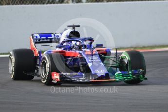 World © Octane Photographic Ltd. Formula 1 – Winter Test 2. Scuderia Toro Rosso STR13 – Pierre Gasly. Circuit de Barcelona-Catalunya, Spain. Thursday 8th March 2018.