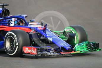 World © Octane Photographic Ltd. Formula 1 – Winter Test 2. Scuderia Toro Rosso STR13 – Pierre Gasly. Circuit de Barcelona-Catalunya, Spain. Thursday 8th March 2018.