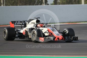 World © Octane Photographic Ltd. Formula 1 – Winter Test 2. Haas F1 Team VF-18 – Kevin Magnussen. Circuit de Barcelona-Catalunya, Spain. Thursday 8th March 2018.