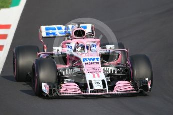 World © Octane Photographic Ltd. Formula 1 – Winter Test 2. Sahara Force India VJM11 - Sergio Perez. Circuit de Barcelona-Catalunya, Spain. Thursday 8th March 2018.