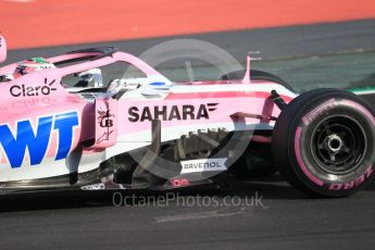 World © Octane Photographic Ltd. Formula 1 – Winter Test 2. Sahara Force India VJM11 - Sergio Perez. Circuit de Barcelona-Catalunya, Spain. Thursday 8th March 2018.