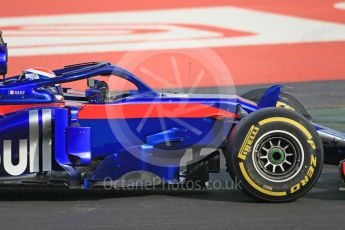 World © Octane Photographic Ltd. Formula 1 – Winter Test 2. Scuderia Toro Rosso STR13 – Pierre Gasly. Circuit de Barcelona-Catalunya, Spain. Thursday 8th March 2018.