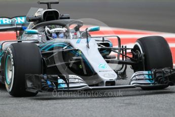 World © Octane Photographic Ltd. Formula 1 – Winter Test 2. Mercedes AMG Petronas Motorsport AMG F1 W09 EQ Power+ - Valtteri Bottas. Circuit de Barcelona-Catalunya, Spain. Thursday 8th March 2018.