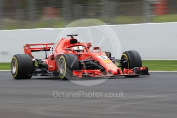 World © Octane Photographic Ltd. Formula 1 – Winter Test 2. Scuderia Ferrari SF71-H – Sebastian Vettel. Circuit de Barcelona-Catalunya, Spain. Thursday 8th March 2018.