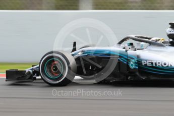 World © Octane Photographic Ltd. Formula 1 – Winter Test 2. Mercedes AMG Petronas Motorsport AMG F1 W09 EQ Power+ - Lewis Hamilton. Circuit de Barcelona-Catalunya, Spain. Thursday 8th March 2018.