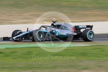 World © Octane Photographic Ltd. Formula 1 – Winter Test 2. Mercedes AMG Petronas Motorsport AMG F1 W09 EQ Power+ - Lewis Hamilton. Circuit de Barcelona-Catalunya, Spain. Thursday 8th March 2018.