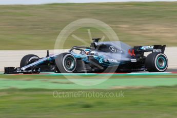 World © Octane Photographic Ltd. Formula 1 – Winter Test 2. Mercedes AMG Petronas Motorsport AMG F1 W09 EQ Power+ - Lewis Hamilton. Circuit de Barcelona-Catalunya, Spain. Thursday 8th March 2018.