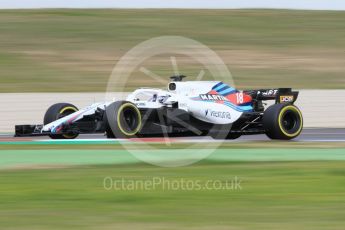 World © Octane Photographic Ltd. Formula 1 – Winter Test 2. Williams Martini Racing FW41 – Lance Stroll. Circuit de Barcelona-Catalunya, Spain. Thursday 8th March 2018.