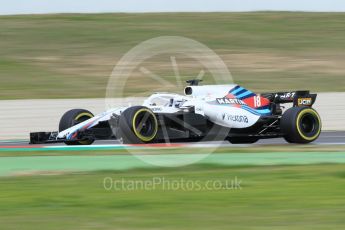 World © Octane Photographic Ltd. Formula 1 – Winter Test 2. Williams Martini Racing FW41 – Lance Stroll. Circuit de Barcelona-Catalunya, Spain. Thursday 8th March 2018.