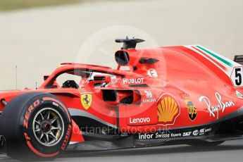 World © Octane Photographic Ltd. Formula 1 – Winter Test 2. Scuderia Ferrari SF71-H – Sebastian Vettel. Circuit de Barcelona-Catalunya, Spain. Thursday 8th March 2018.