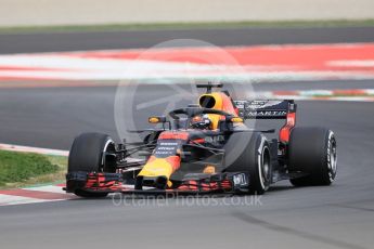 World © Octane Photographic Ltd. Formula 1 – Winter Test 2. Aston Martin Red Bull Racing TAG Heuer RB14 – Max Verstappen. Circuit de Barcelona-Catalunya, Spain. Thursday 8th March 2018.