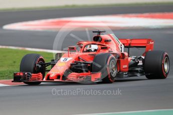 World © Octane Photographic Ltd. Formula 1 – Winter Test 2. Scuderia Ferrari SF71-H – Sebastian Vettel. Circuit de Barcelona-Catalunya, Spain. Thursday 8th March 2018.