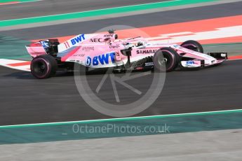 World © Octane Photographic Ltd. Formula 1 – Winter Test 2. Sahara Force India VJM11 - Sergio Perez. Circuit de Barcelona-Catalunya, Spain. Thursday 8th March 2018.