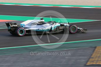 World © Octane Photographic Ltd. Formula 1 – Winter Test 2. Mercedes AMG Petronas Motorsport AMG F1 W09 EQ Power+ - Valtteri Bottas. Circuit de Barcelona-Catalunya, Spain. Thursday 8th March 2018.