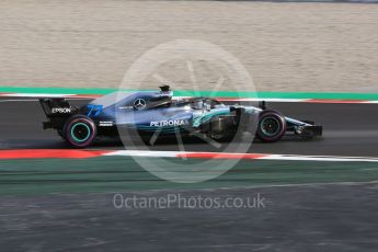 World © Octane Photographic Ltd. Formula 1 – Winter Test 2. Mercedes AMG Petronas Motorsport AMG F1 W09 EQ Power+ - Valtteri Bottas. Circuit de Barcelona-Catalunya, Spain. Thursday 8th March 2018.