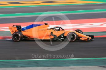 World © Octane Photographic Ltd. Formula 1 – Winter Test 2. McLaren MCL33 – Stoffel Vandoorne. Circuit de Barcelona-Catalunya, Spain. Thursday 8th March 2018.