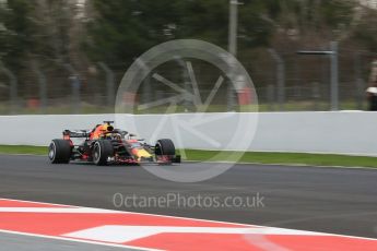 World © Octane Photographic Ltd. Formula 1 – Winter Test 2. Aston Martin Red Bull Racing TAG Heuer RB14 – Max Verstappen. Circuit de Barcelona-Catalunya, Spain. Thursday 8th March 2018.