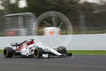 World © Octane Photographic Ltd. Formula 1 – Winter Test 2. Alfa Romeo Sauber F1 Team C37 – Marcus Ericsson. Circuit de Barcelona-Catalunya, Spain. Thursday 8th March 2018.