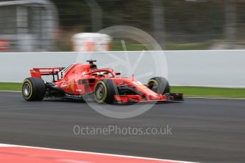 World © Octane Photographic Ltd. Formula 1 – Winter Test 2. Scuderia Ferrari SF71-H – Sebastian Vettel. Circuit de Barcelona-Catalunya, Spain. Thursday 8th March 2018.