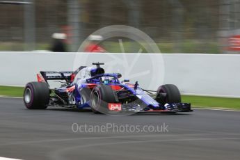 World © Octane Photographic Ltd. Formula 1 – Winter Test 2. Scuderia Toro Rosso STR13 – Pierre Gasly. Circuit de Barcelona-Catalunya, Spain. Thursday 8th March 2018.